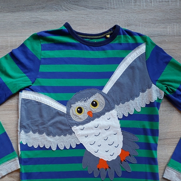 NEW Mini Boden owl tee 11-12 years - Picture 4 of 12